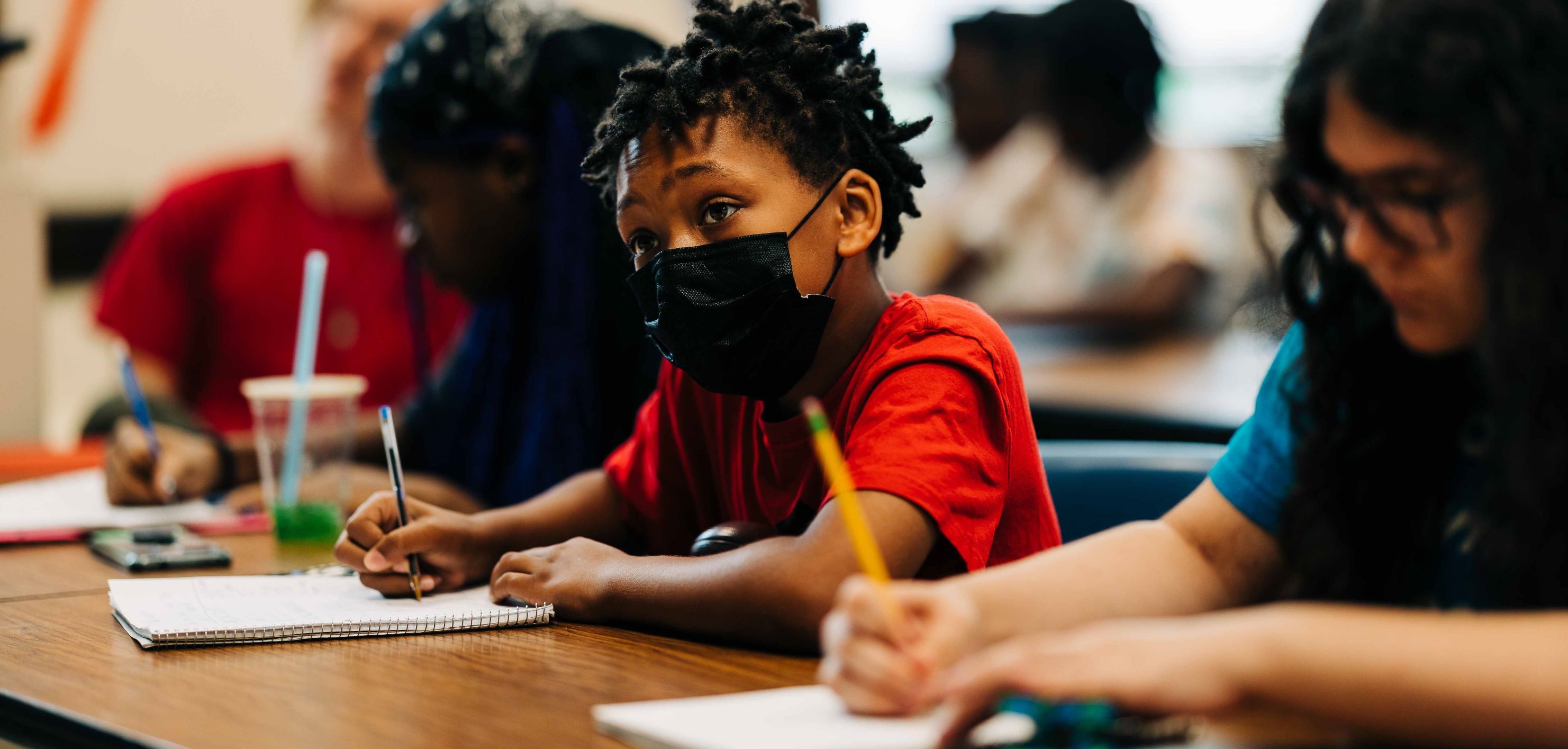 Students at work